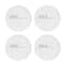 6.5" Three French Hens Plate Stoneware Set, 4ct.